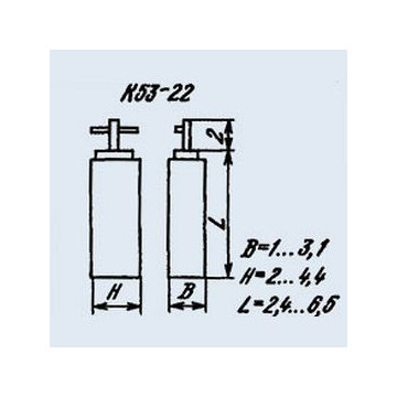 К53-22 3.3 мкф 6.3 в
