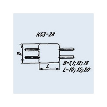 К53-28 15 мкф 10 в