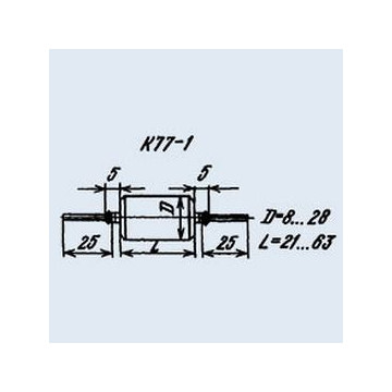 К77-1 2.2 мкф 63 в